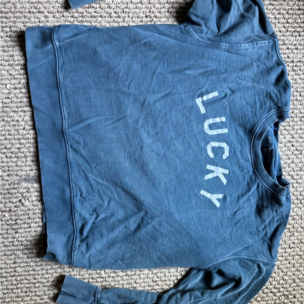 Lucky Brand Navy Crewneck